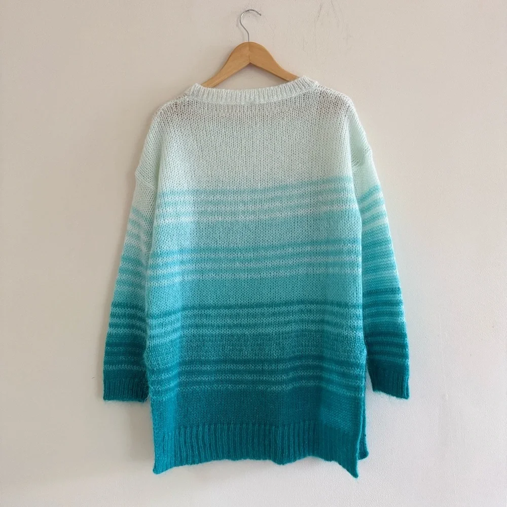 By Anthropologie Ombre‎ Tunic Mohair Sweater Size S